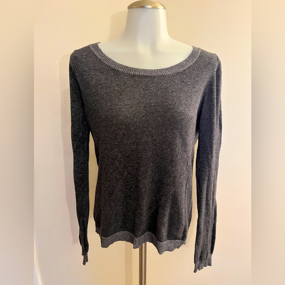 Margaret O’Leary Women’s lightweight Boatneck Popover Sweater, Sz M